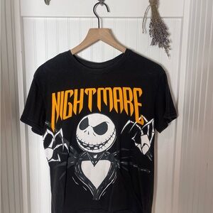 Disney The Nightmare Before Christmas Black Tee with White Print